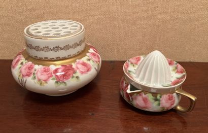 Rosenthal porcelain with floral decoration...