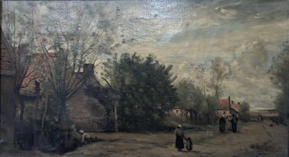 Julia CRESPEL, after COROT: HAMEAU ANIME....