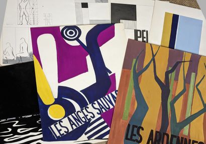 20th century FRENCH school, work by students...