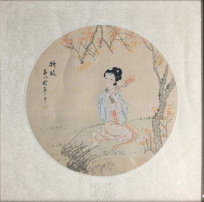 20th century CHINESE SCHOOL: COUPLE OF MESANGES...