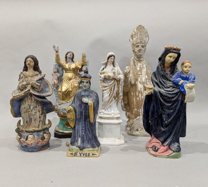 [Religiosa] Ensemble de statues en porcelaine,...