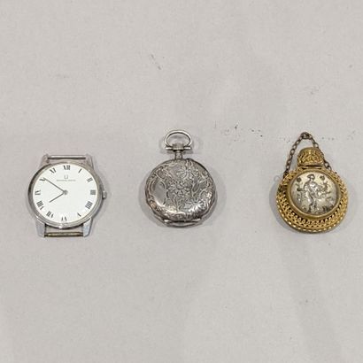 Montre de col en argent (925), le boîtier...