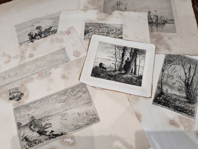 Alfred TAIEE (1820-1881) : ensemble de quatorze...
