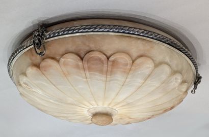 Vasque d'éclairage à côtes et ombilic en...