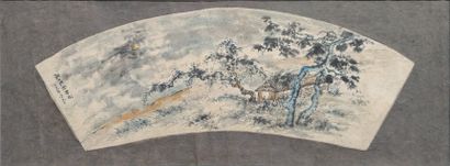 20th century CHINESE SCHOOL: LANDSCAPE WITH...