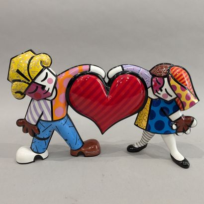 Romero BRITTO (born 1963) for GOEBEL. Porcelain...