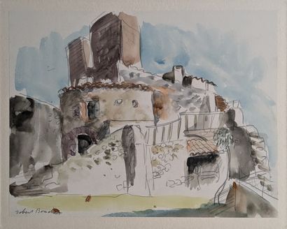 Robert BOUCHET (1898-1986) : RUINES D'EVENOS...