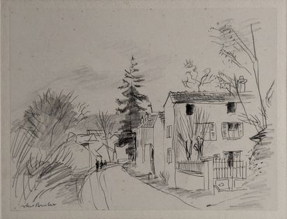 Robert BOUCHET (1898-1986) : RUINES D'EVENOS...