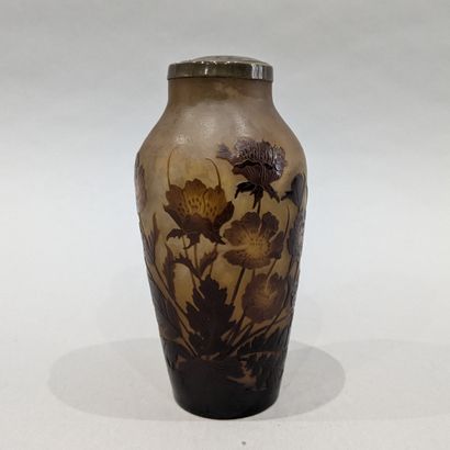 Etablissement GALLE. Vase en verre multicouche...