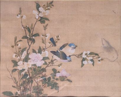 20th century CHINESE SCHOOL: COUPLE OF MESANGES...