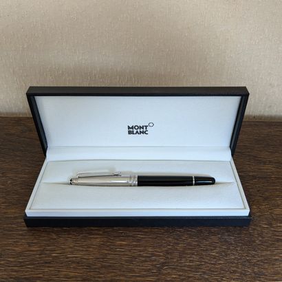 MONTBLANC. Black resin and nickel-plated...
