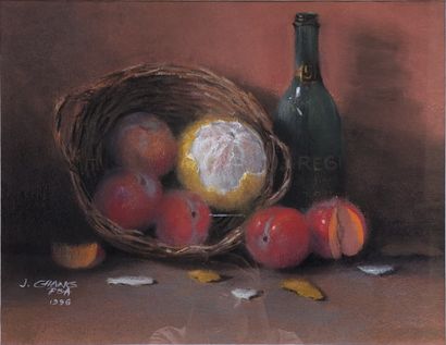 J. CHANG (20th century): STILL LIFE WITH...