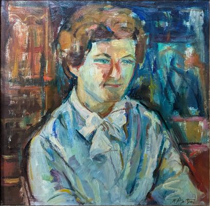 Max AGOSTINI (1914-1997): PORTRAIT OF A WOMAN...
