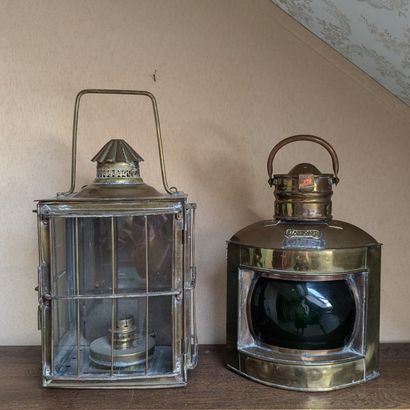 Brass quadrangular lantern. BWL registered...