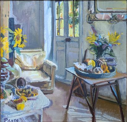 Valérie PRATS (b. 1969): INTERIEUR AUX TABLES...