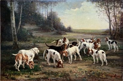 Christophe CATHELINAUX (1819-1883): LA MEUTE....
