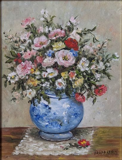 J. DRAPPIER (20th-21st century) : ROSES IN...