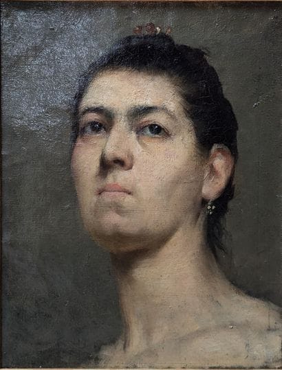 FRENCH SCHOOL circa 1900: PORTRAIT OF A WOMAN...