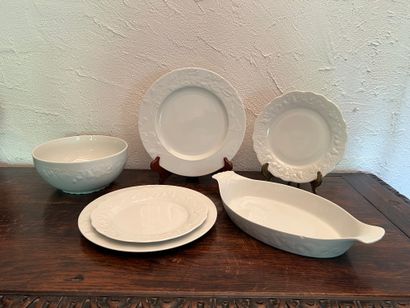 Part of a white porcelain dinner service...