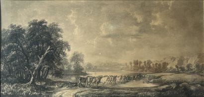 Théodore ROUSSEAU (1812-1867): TROUPEAU AU...