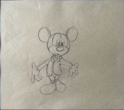 Walt DISNEY (1901-1966): MICKEY MOUSE. Pencil...