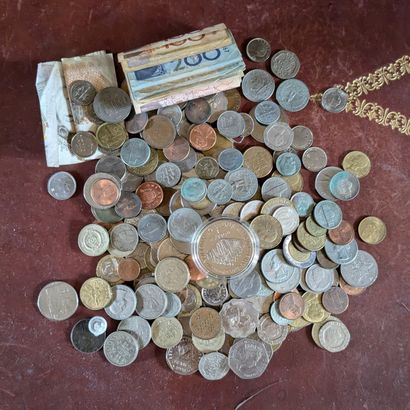 Set of coins, some in silver 100 francs,...