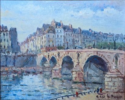 Robert LE BERGER (1905-1972): LE PONT-MARIE....