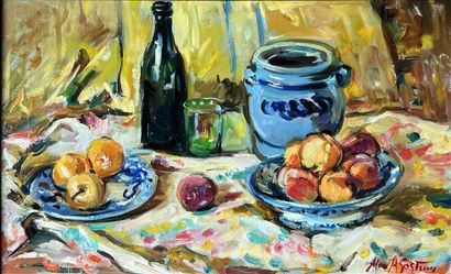 Max AGOSTINI (1914-1997): NATURE MORTE AU...