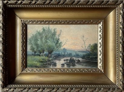 19th century FRENCH SCHOOL: PECHEUR EN BORD...