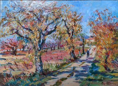 Max AGOSTINI (1914-1997): PROVENCAL LANDSCAPE...