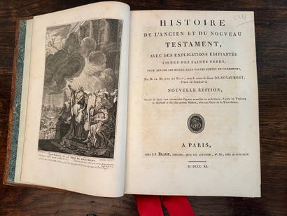 Histoire de l'Ancien et du Nouveau Testament,...