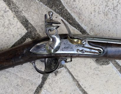Fusil d'infanterie type 1816 à silex, utilisé...