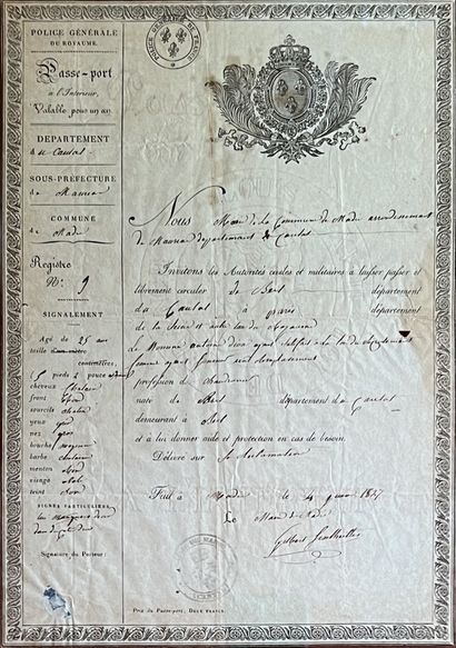 Ensemble de quinze documents notariés, actes...