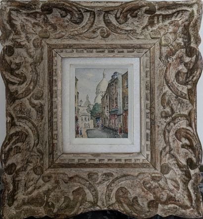 J.GLAIS*** : VUE DE MONTMARTRE. Encre et...