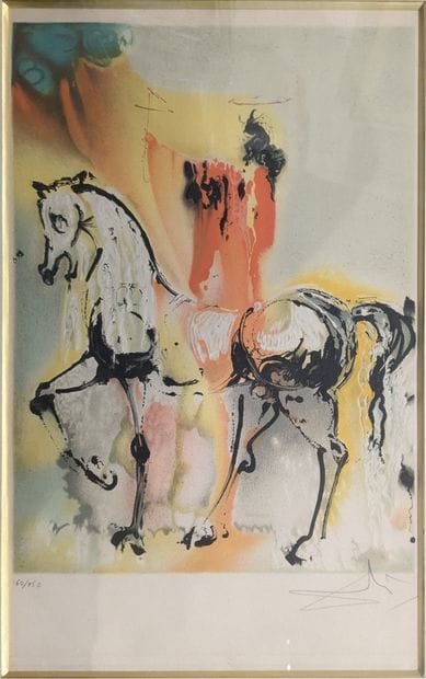 Salvador DALI (1904-1989) : LES CHEVAUX,...