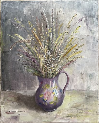 Nicole NIVELET (XXe siècle) : FLEURS DES...