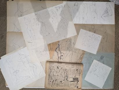 Ecole FRANCAISE du XXe siècle, travail d'un...