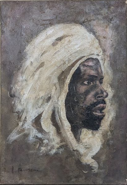 Ecole ORIENTALISTE : PORTRAIT D'HOMME AU...