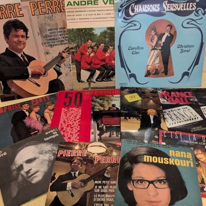 Ensemble de disques 33 et 45 tours, principalement...