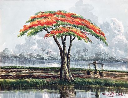 G. HASAN, Ecole INDOCHINOISE du XXe siècle...