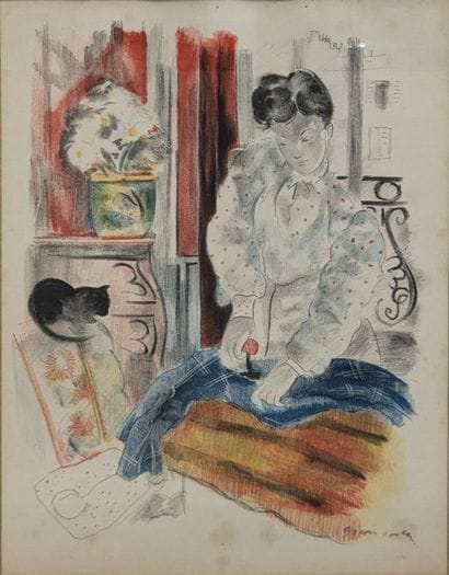 Emilio GRAU SALA (1911-1975) : REPASSEUSE...