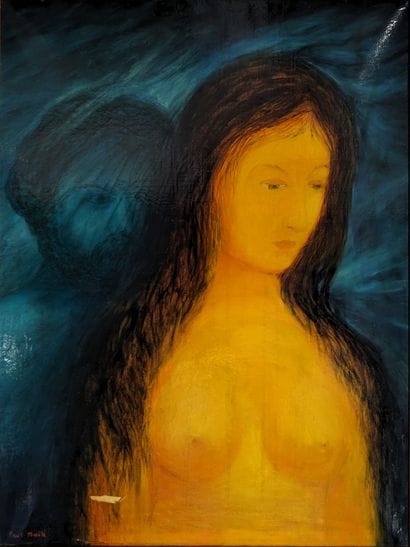 Paul MAIK (1894-1985) : HANTISE, 1965. Huile...