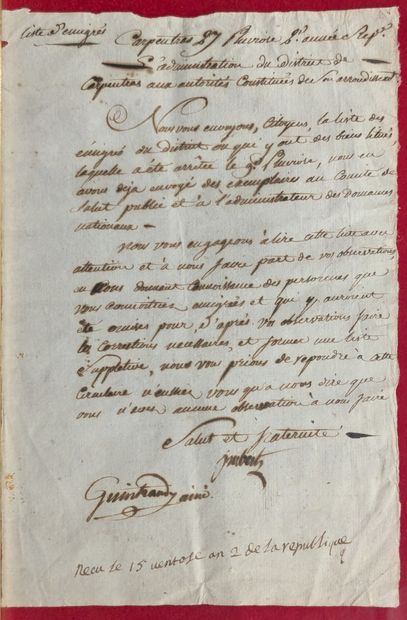 Ensemble : - Quittance de loyer pour une...