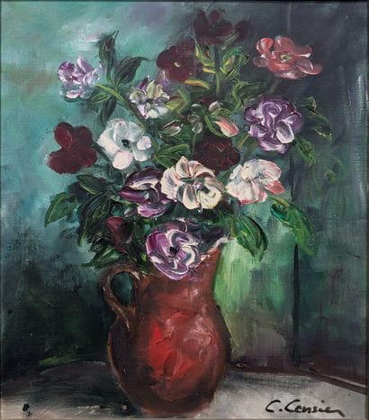 Constant CENSIER (1920-1987) : BOUQUET AU...