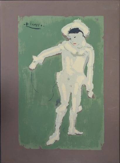 D'après Pablo PICASSO : LE PETIT PIERROT....