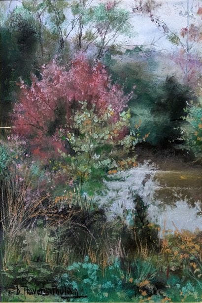 Denise TRAVERS-POULAIN (1926-2013) : JARDIN...