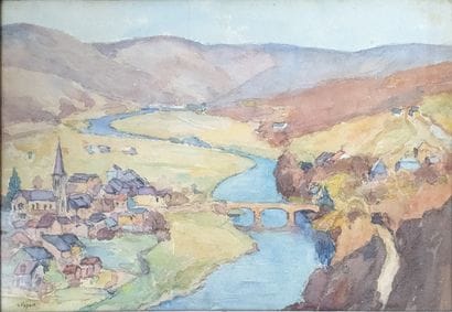 Emile FAYNOT (1878-1962) : VUE DU THILLAY....