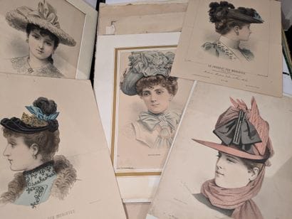 Ensemble de gravures de mode : Journal des...