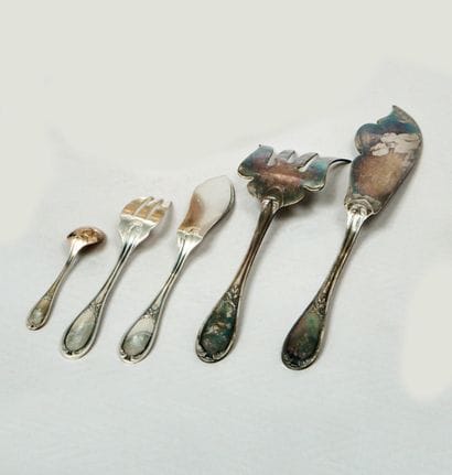 Partie de ménagère de couverts à poisson...
