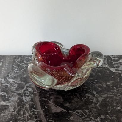 SEGUSO MURANO. Coupe vide-poche en verre...